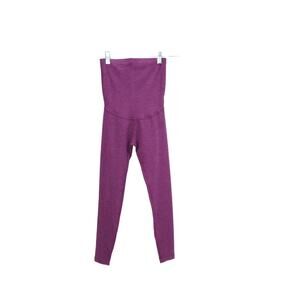 NEW BEYOND Yoga Maternity Spacedye Love The Bump Pocket Midi Leggings in Aubee